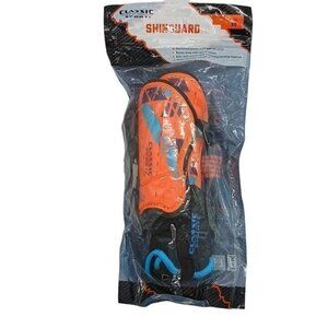 Kids Shinguard Orange Sporty Plastic Unisex Size XS